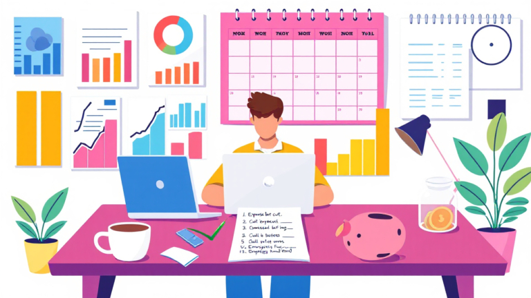 Illustration of budgeting and financial planning strategies to reduce credit necessity.