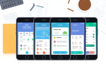 Featured image showcasing 5 essential apps for finance management and savings.