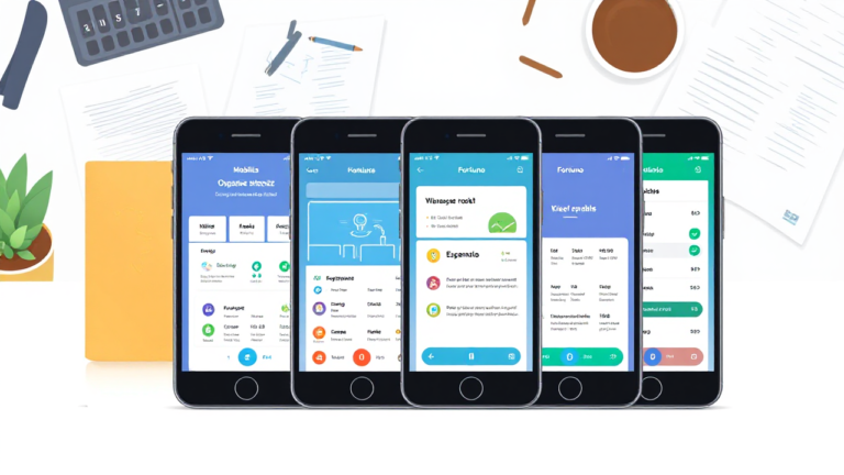 Featured image showcasing 5 essential apps for finance management and savings.