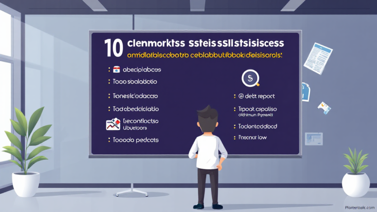 Illustration of factors affecting credit score