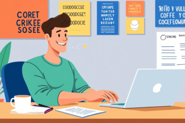 A person checking their credit score online for free.