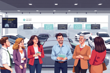 A visual representation of vehicle leasing process.