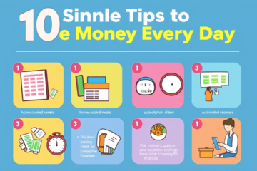 A person calculating expenses with financial documents and a calculator, representing ways to save money every day.