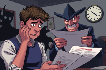 An illustration depicting the dangers of predatory lending and how to recognize and avoid such loans.