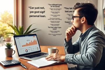 A freelancer accessing personal loan options for financial flexibility.