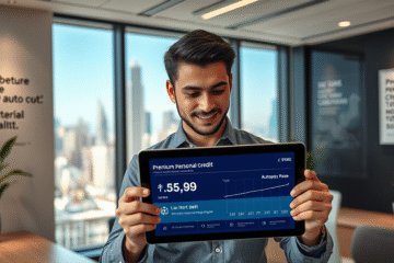 An image representing premium personal credit options with low interest rates and automatic debit payment.