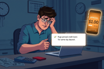 Image representing urgent personal credit options with same day deposit.