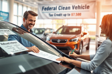 A new electric vehicle showcasing the benefits of vehicle credit with reduced interest and guaranteed delivery.