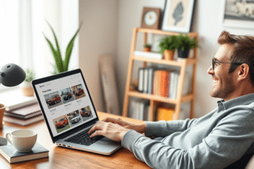 Illustration of online used vehicle financing options