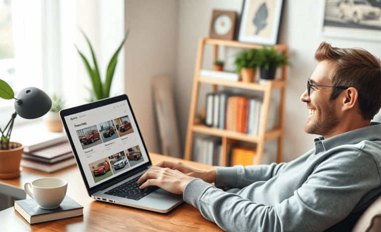 Illustration of online used vehicle financing options