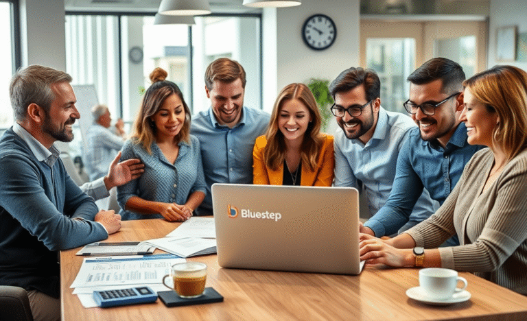A person applying for a Bluestep Personal Loan online for quick and safe financial assistance.