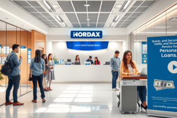 A visual representation of quick and secure funding options available through Nordax Bank personal loans.