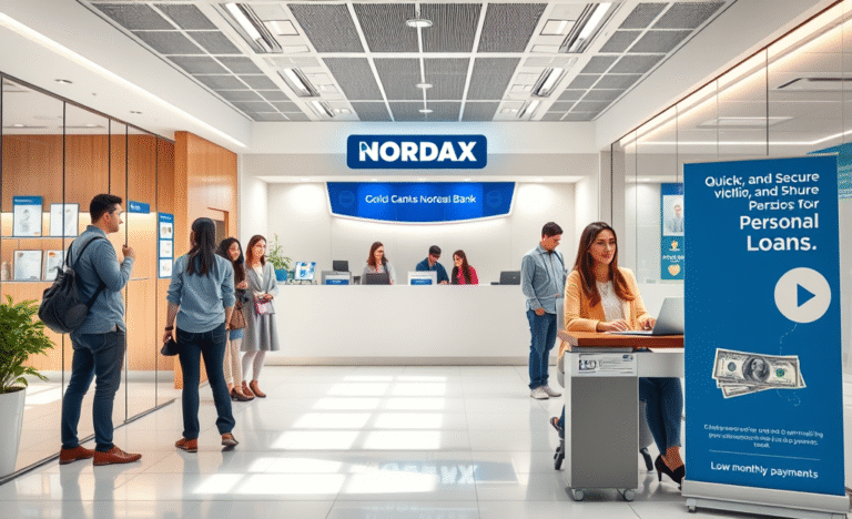 A visual representation of quick and secure funding options available through Nordax Bank personal loans.