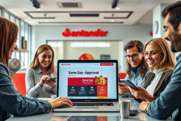 A person considering applying for a personal loan from Santander Consumer Bank for quick financial assistance.