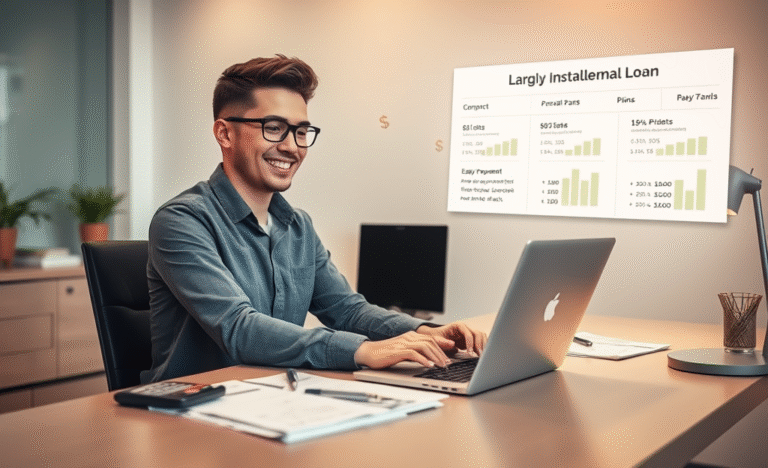 A visual representation of personal loans and financial ease with larger installment options.