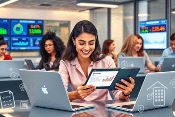 Illustration of online loan process with score evaluation.