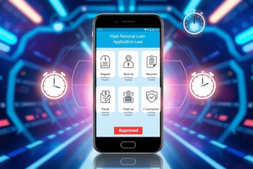 A person applying for a fast personal loan online with quick response time in 60 seconds.