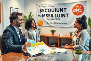 Image depicting a personal loan with fixed interest rates and a discount on the first installment.