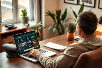 An image showcasing convenience in online used car financing and immediate release.