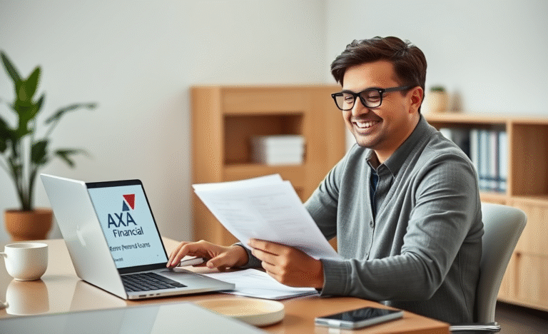 AXA Financial Personal Loan offers quick and safe access to funds for personal expenses.