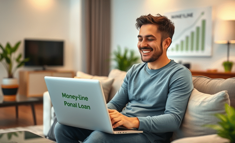 A representation of financial relief through the Moneyline Personal Loan for emergencies.