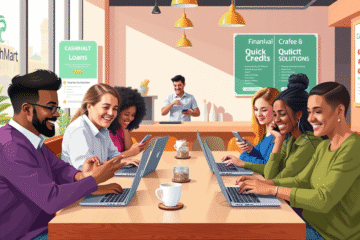 A person applying for a CashMart Personal Loan online for quick credit solutions.