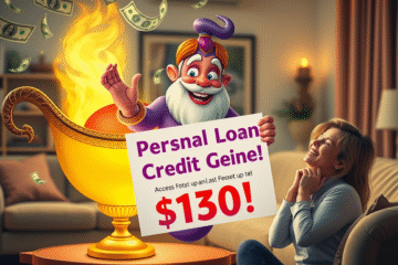 Image depicting urgent financial assistance through a personal loan service.