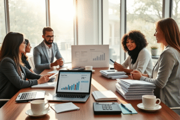 An image representing debt consolidation, showcasing a person managing their finances effectively.
