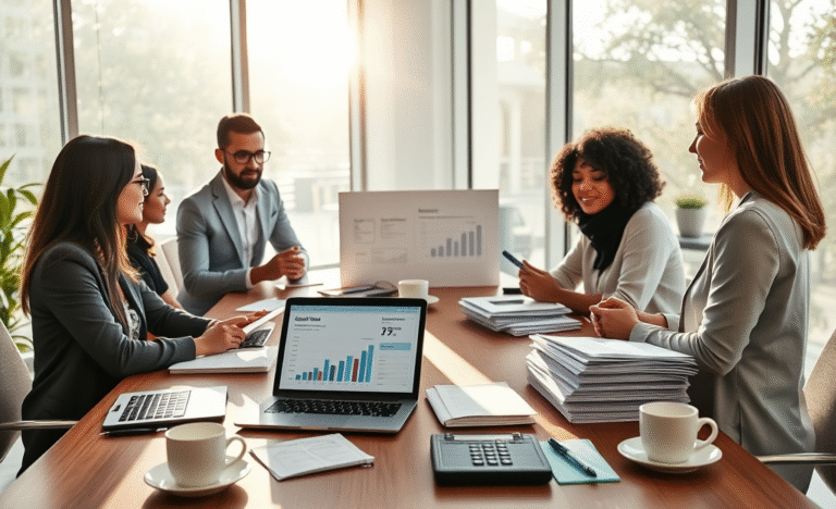 An image representing debt consolidation, showcasing a person managing their finances effectively.