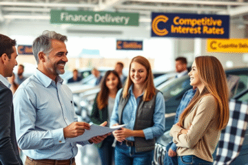 A new vehicle showcasing financing options with competitive interest rates.