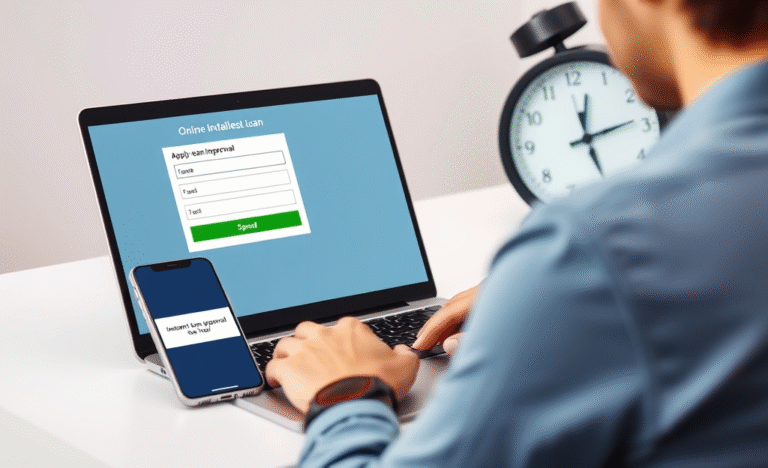 An image representing quick access to funds with easy installment loans.