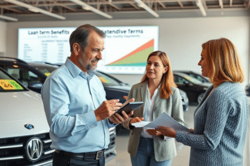 A visual representation of the advantages of automotive loans with extended terms and their benefits.