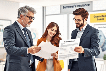 A visual representation of guaranteed loans and borrower's insurance
