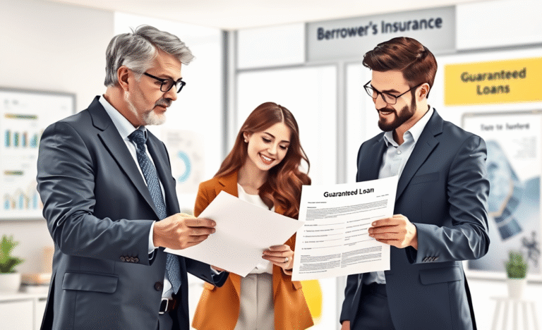 A visual representation of guaranteed loans and borrower's insurance
