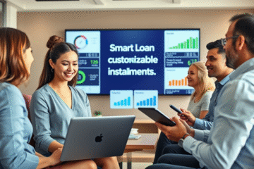 A visual representation of smart loans with customizable installments for better financial planning.
