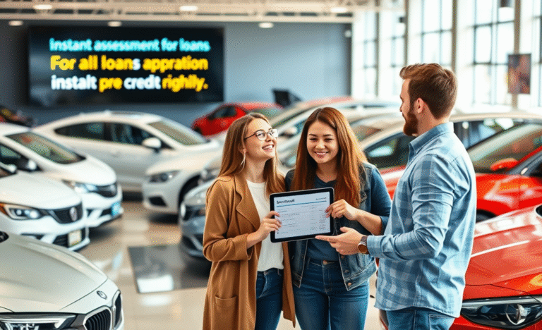 Person analyzing financing options for a new car purchase