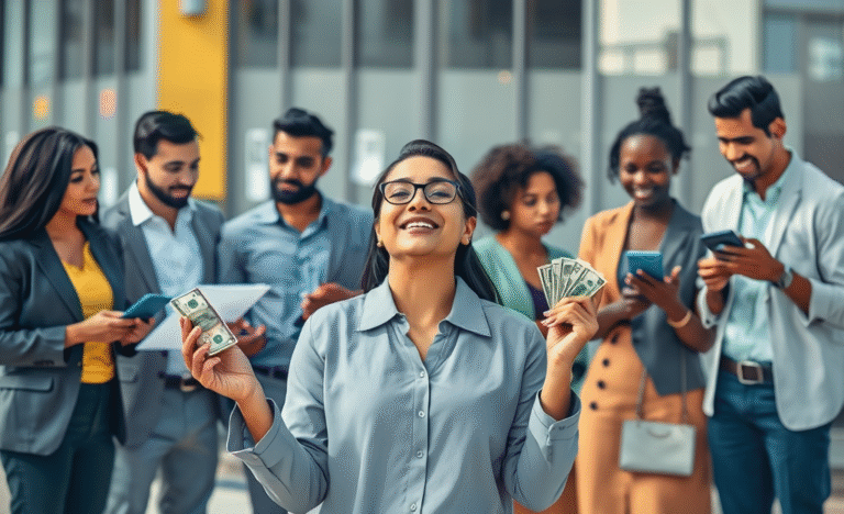 An illustration of a person easily accessing a loan without income verification.