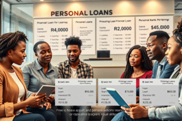 An individual exploring urgent personal loan options at African Bank for immediate financial needs.