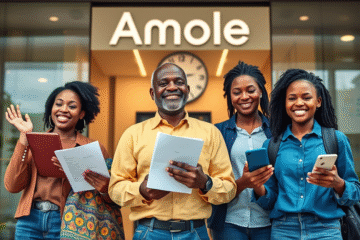 A visual representation of personal loan services offered by Amole for those in urgent financial need.