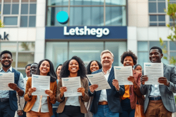 A person reviewing financial options for a Letshego Personal Loan.