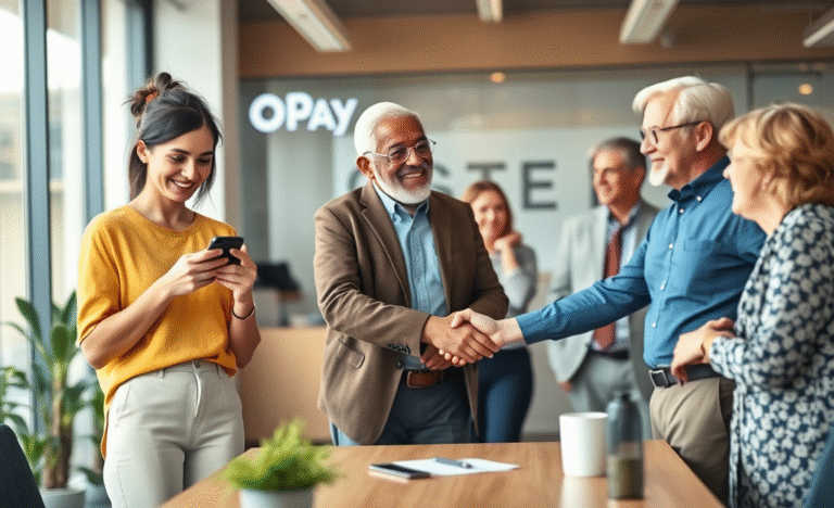 A person looking relieved after receiving OPay personal loan for urgent financial needs.