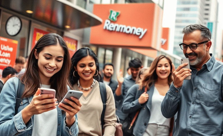 Illustration of Renmoney's personal loan services for urgent financial needs.