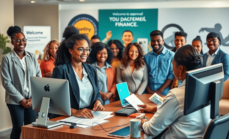A person reviewing loan options with Old Mutual Finance for urgent financial needs.