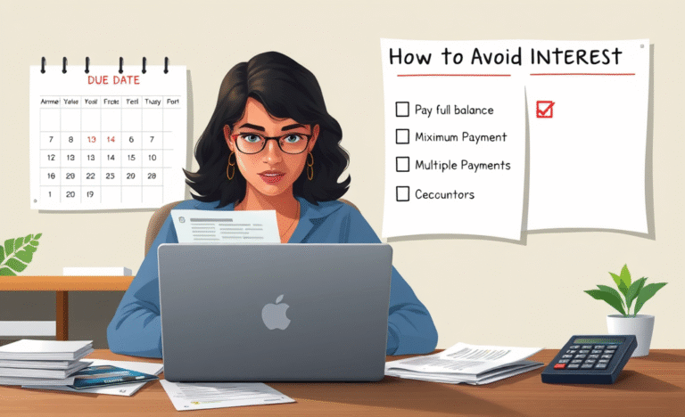 Image depicting strategies to avoid credit card interest.