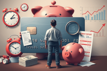 An infographic illustrating common mistakes when using a credit card.