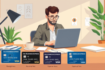 A collection of credit card options suitable for freelancers.
