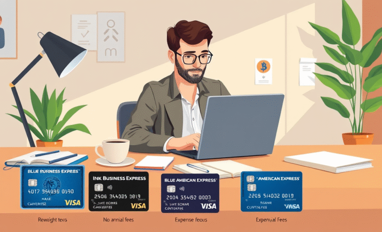 A collection of credit card options suitable for freelancers.