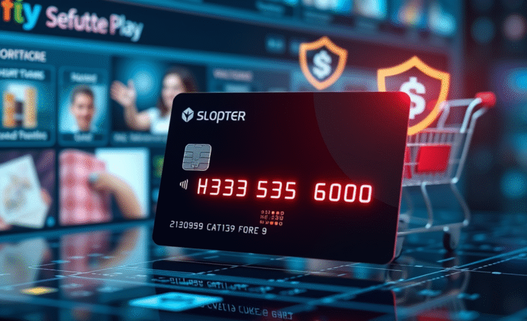 A digital representation of a virtual credit card highlighting its features and benefits.
