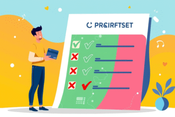 A person reviewing their credit card statements to improve their credit score.