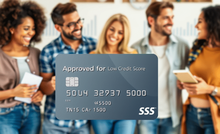 A representation of credit cards catering to individuals with low credit scores, emphasizing rebirth and financial growth.